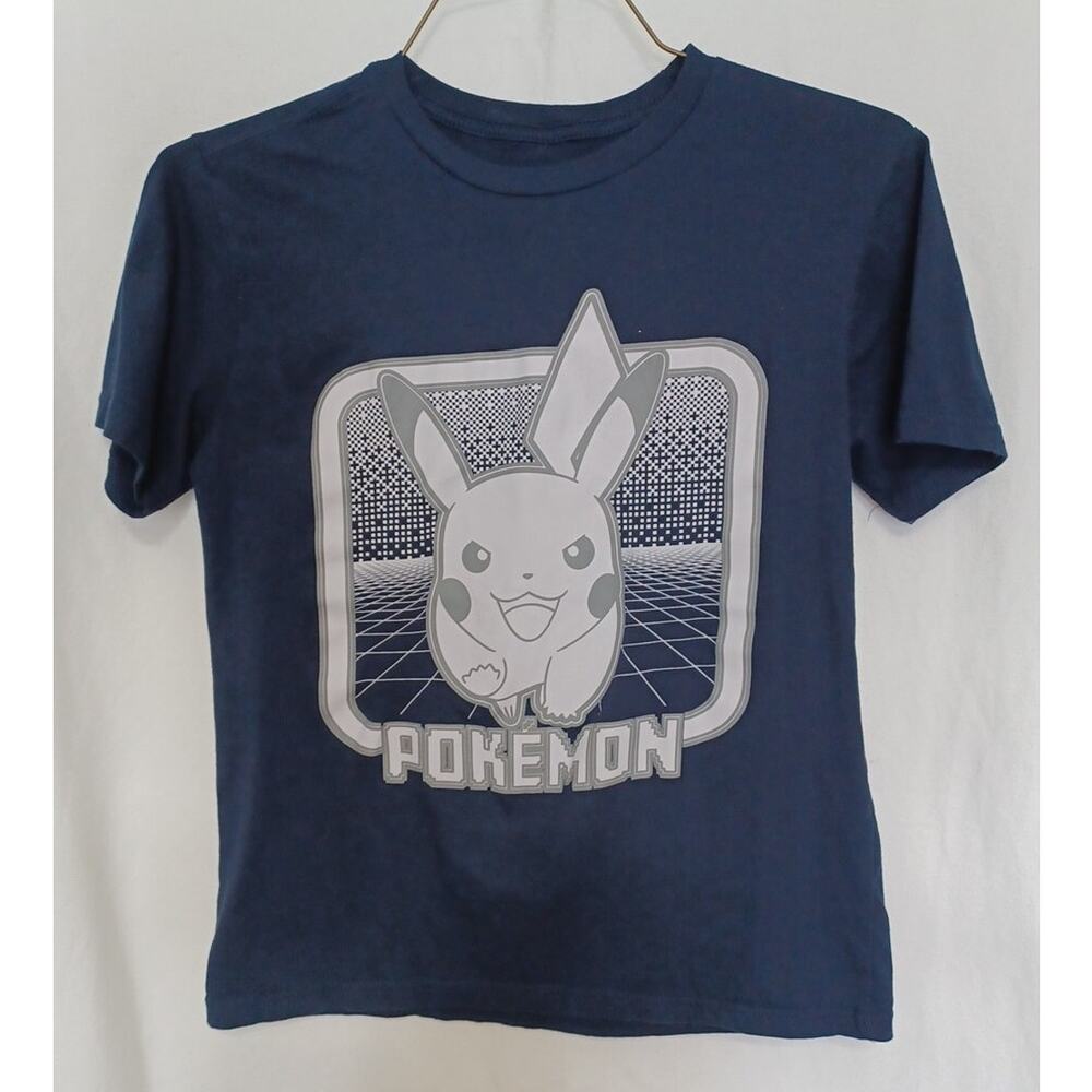 Pokémon Picachu Grapic T-shirt Dark Blue Kids Sz X L 14/16 A 138